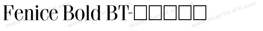Fenice Bold BT字体转换